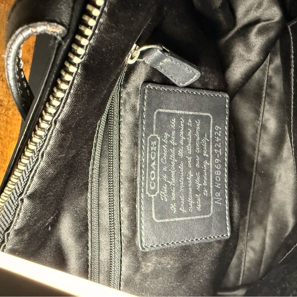 Coach Black and Gray Signature Tote - Picture 3 of 4